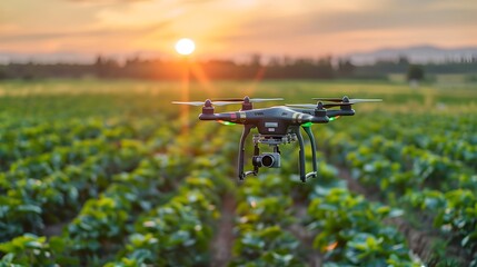 Poster - Autonomous Drone Fleet Monitoring Crops with Sensors for Precision Agriculture