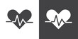 © Krupal - Heart rate icon Thin line illustration set