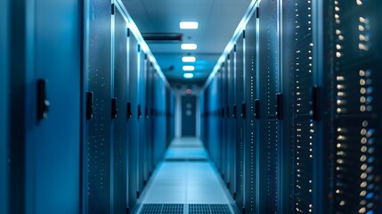 Aufkleber - advanced data center with cutting edge cooling systems powering efficient it infrastructure