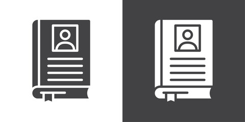 Poster - Biography icon Thin line illustration set