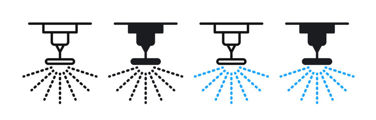 sprinkler iconicon vector collection in outlined and solid style