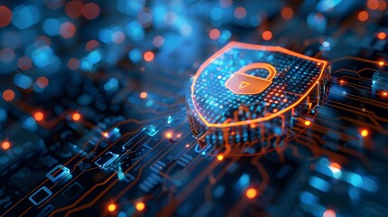 Poster - cybersecurity insurance safeguarding digital assets in secure high tech business environment