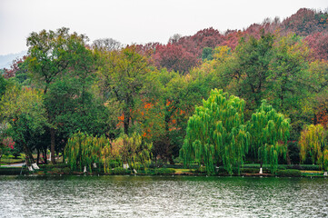 Poster - Hangzhou cityscape, China