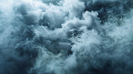 Poster - Dense clouds of smoke creating a mysterious and moody atmosphere