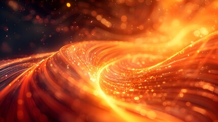 Poster - Powerful Radiant Energy Waves Symbolizing Vibrant New Beginnings and Transformative Transition