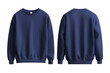 © Eomer2010 - Navy blue sweatshirt, image on front and back. Transparent background