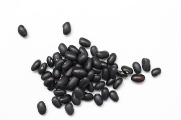 black bean isolate on white background