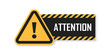 © Lysenko.A - Caution, warning icon in flat style. Stop vector illustration on isolated background. Do not enter sign business concept.