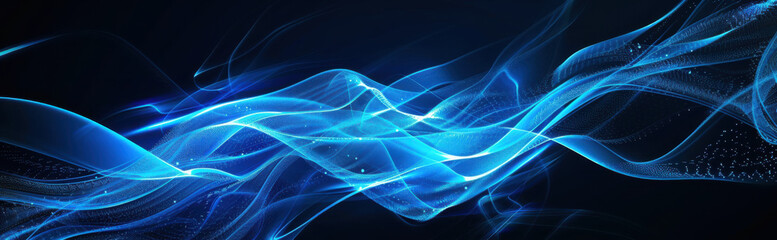 Poster - abstract blue swirls