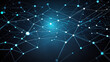 © RCD Studioz - Abstract Blue Technology Network Background, Internet  Line Illustrations with dots and wavy texture