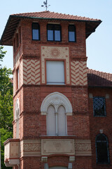 Wall Mural - Castello Pozzi, historic castle in Milan, Italy