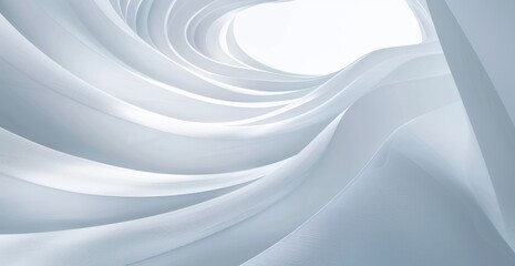 Wall Mural - Abstract White Architectural Interior