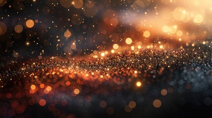 Sticker - Sparkling tech background with particle effects