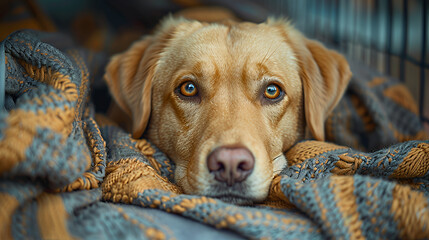 Wall Mural - portrait of a dog labrador