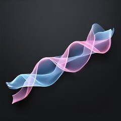 Canvas Print - A dynamic, abstract composition of swirling pink and blue hues, creating a sense of movement and energy.