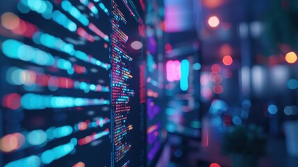 The code on the screen