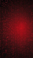 Aufkleber - red binary code pattern technology abstract background with copy space