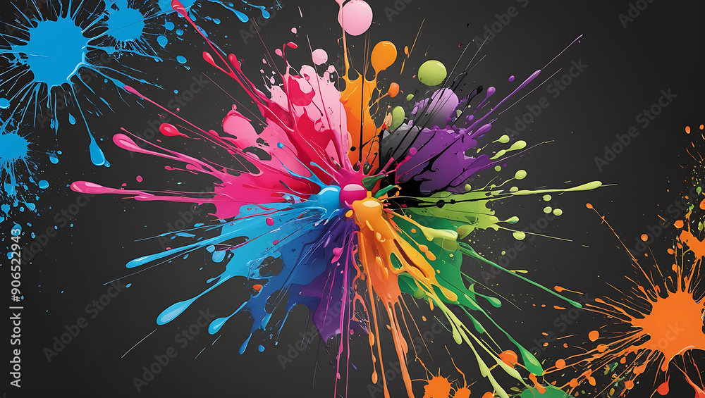 Comic art style exploding pop speech bubble background explosive pop ...