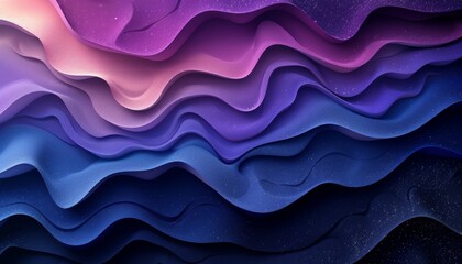 Poster - abstract background with layered blob shapes in gradient colors of pink, purple, blue