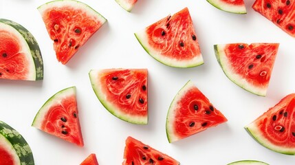 Abstract pattern texture seamless background of watermelon slices