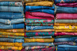 © K2Kstock - Pile of fast fashion trash with various colors, Fashion waste