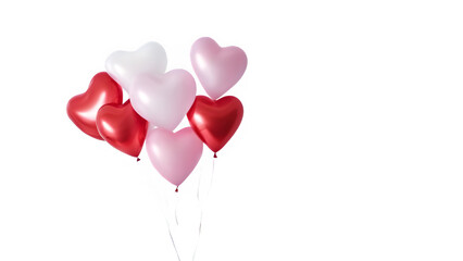 Poster - beautiful heart shaped balloons