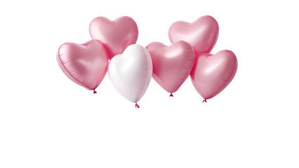 Poster - beautiful heart shaped balloons