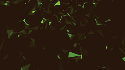 Poster - Abstract background with connecting dots and lines. Network connection structure. Data technology and scientific illustration. Weave effect. 3D vector illustration