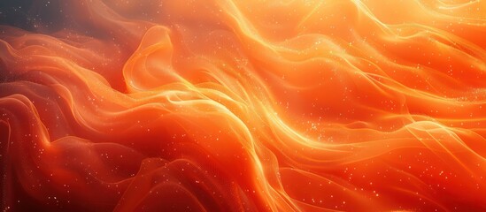 Poster - Abstract Orange and Yellow Wavy Background