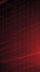 Aufkleber - red satellite communication grid concept technology abstract background with copy space