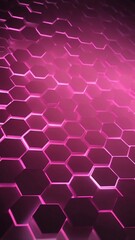 Aufkleber - pink hologram hexagon lights projection grid technolog technology abstract background with copy space