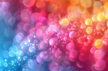 Wall Mural - Colorful pastel bokeh background in light pink and yellow