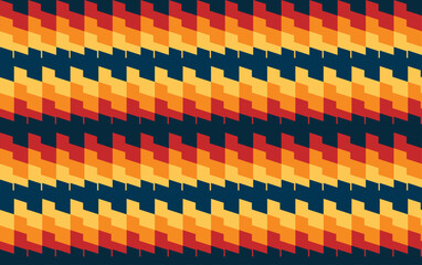 Wall Mural - Geometric Coloured Colourful Background Design Vector. Colourful seamless arch pattern design vector. Modernist Wallapaper Vector.