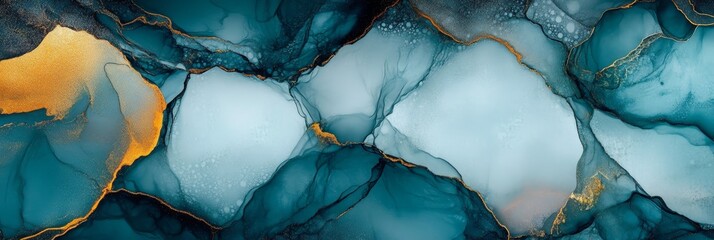 luxury blue background marble abstract texture pattern gold watercolor gray white dark paint.