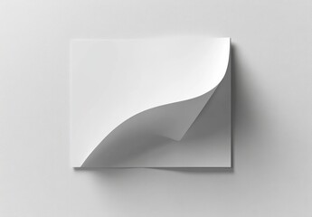Poster - Three dimensional rendering of a squared sticker mockup