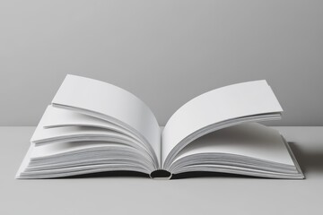 Poster - Various blank brochure mockups on a gray background.