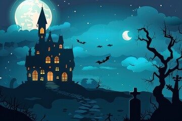 Wall Mural - Haunted Castle