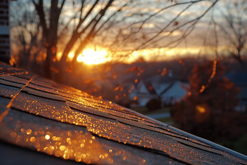 Canvas Print - sunset in the park