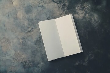 Sticker - Replace your design with this blank brochure magazine isolated on grey