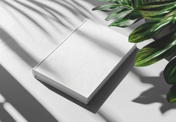 Poster - Mockup template with photorealistic book illustration. High resolution texture. Mockup template ready to use.
