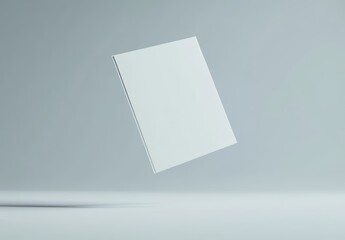 Poster - Template for blank A4 paper notes. Mock up of white sheet paper. 3D illustration.