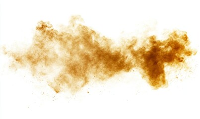 Aufkleber - Smoke effect in orange for decoration on transparent background