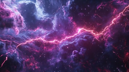 Poster - Shock and energy glow associated with lightning bolt strike. Isolated white background. Zeus, God, Jupiter, Thor, mythology concepts. Fractal light burst flair.
