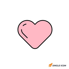 Leinwandbilder - Favorite icon vector illustration. Favorite symbol isolated on white background