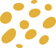 © Зоя Лунёва - flat abstract dots yellow decorative