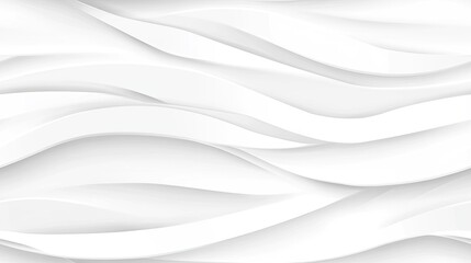 Poster - Soft, flowing white waves create an elegant and modern abstract background perfect for a variety of design projects and presentations SEAMLESS PATTERN