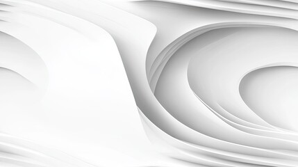 Poster - Soft, flowing white waves create an elegant and modern abstract background perfect for a variety of design projects and presentations SEAMLESS PATTERN