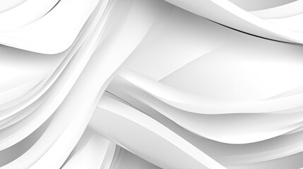 Poster - Soft, flowing white waves create an elegant and modern abstract background perfect for a variety of design projects and presentations SEAMLESS PATTERN
