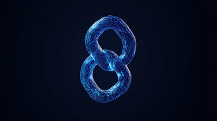 Poster - Blockchain network connecting global businesses, symbolizing decentralized economy. 