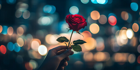 Say Love with Red Rose